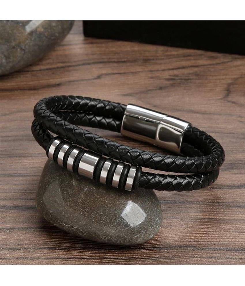 FASHION FRILL Black Bracelet ( Pack of 1 )