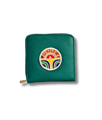 Sunflower Mini Lippan Art Handcrafted Wallet Sunflower Mini Lippan Art Handcrafted Wallet