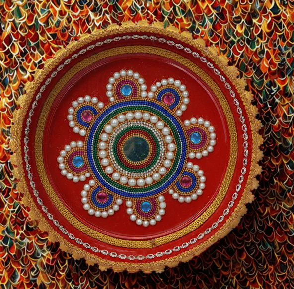 Hand Made Decorative Plate [28X4X28cm