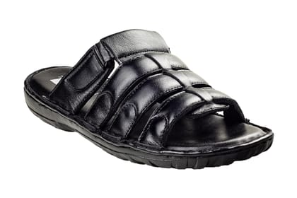 Beresford Gents Black Chappal-Black / 6