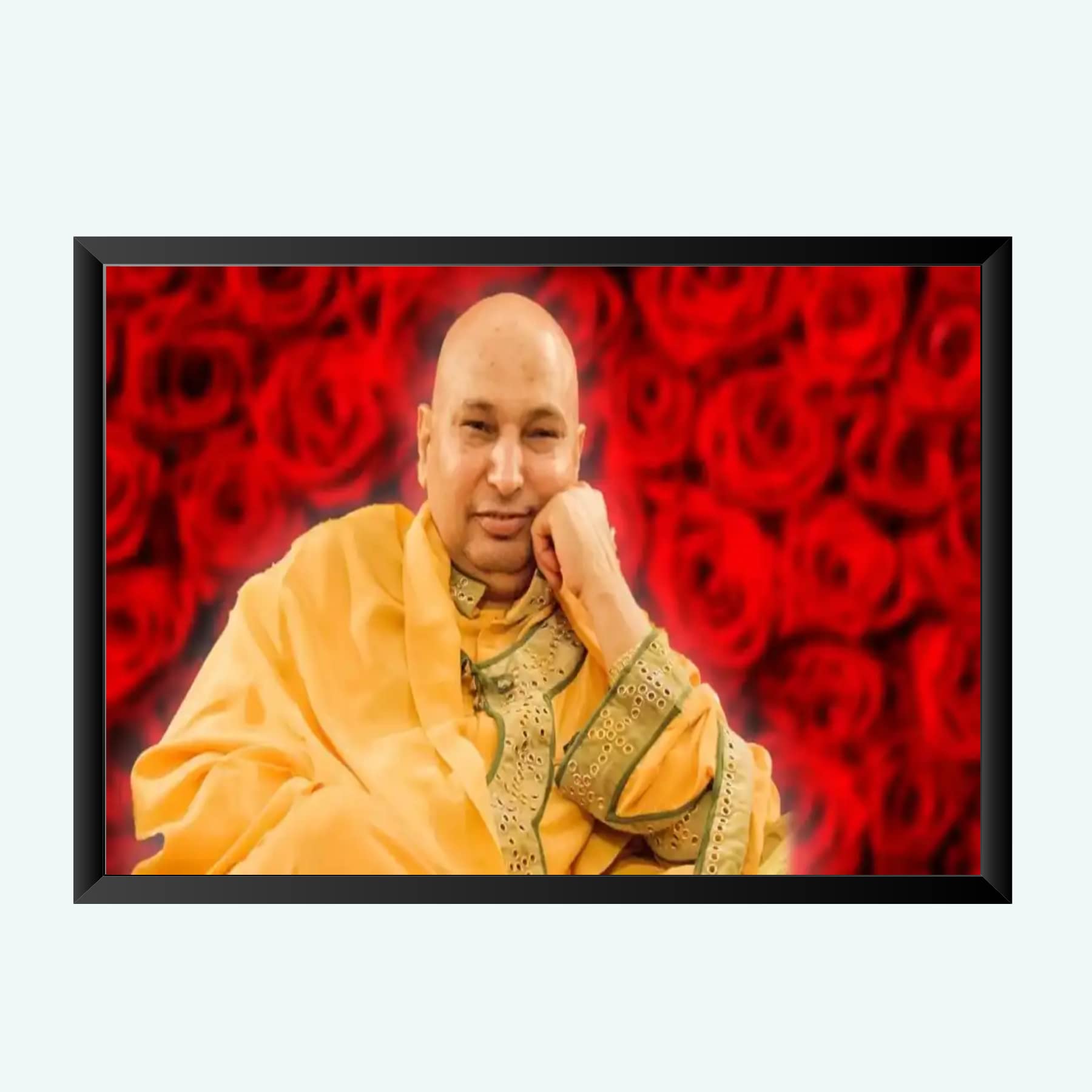 NOKKES Guru ji Best Poster Photo With Frame For Home Bedroom Living room office Photo Frame Size 8X12 In_8