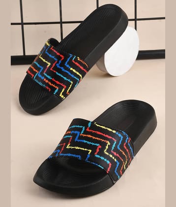 PERY PAO Black Men's Slide Flip Flop