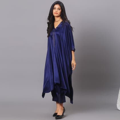 Royal Blue Kaftan Set-XS