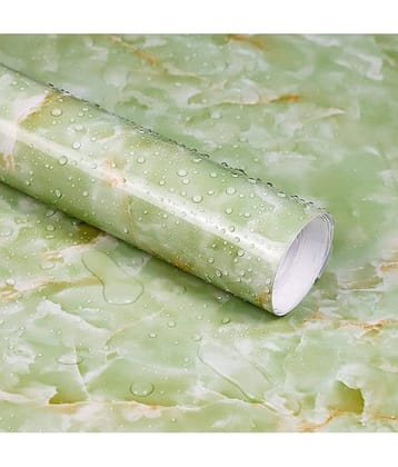 SRL Kitchen Product - GREEN FOIL PAPER 60*200 Wallpaper ( 60 x 200 ) cm ( Pack of 1 )