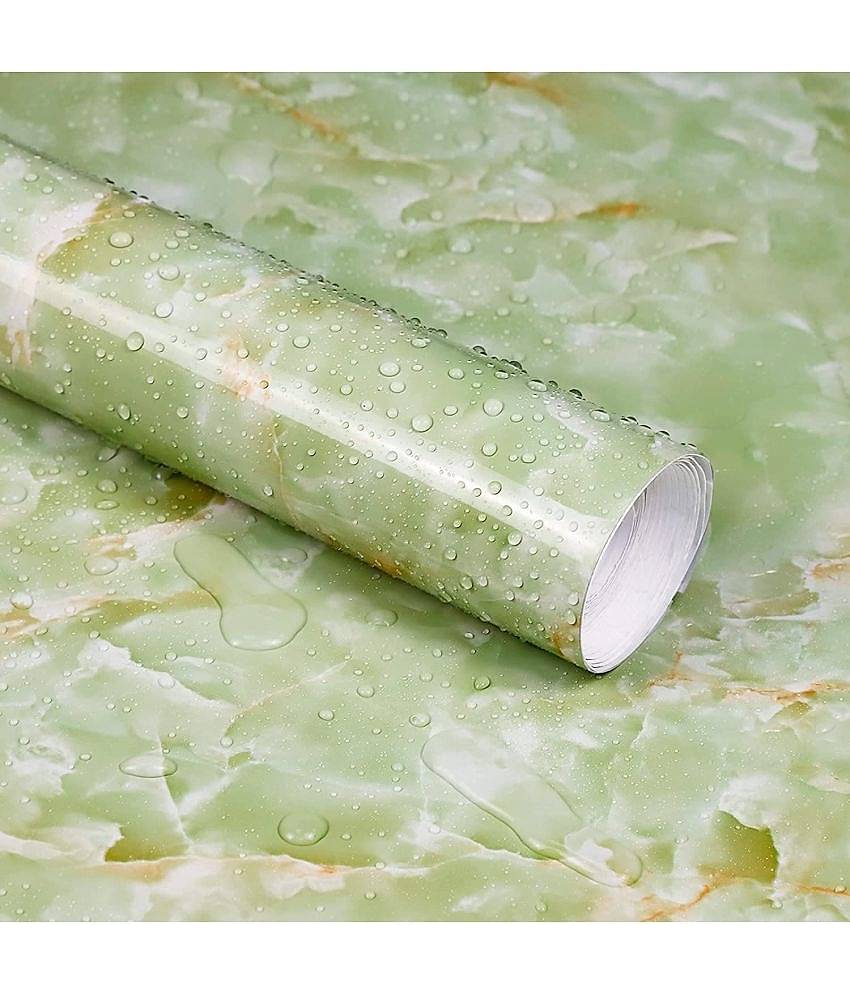 SRL Kitchen Product - GREEN FOIL PAPER 60*200 Wallpaper ( 60 x 200 ) cm ( Pack of 1 )