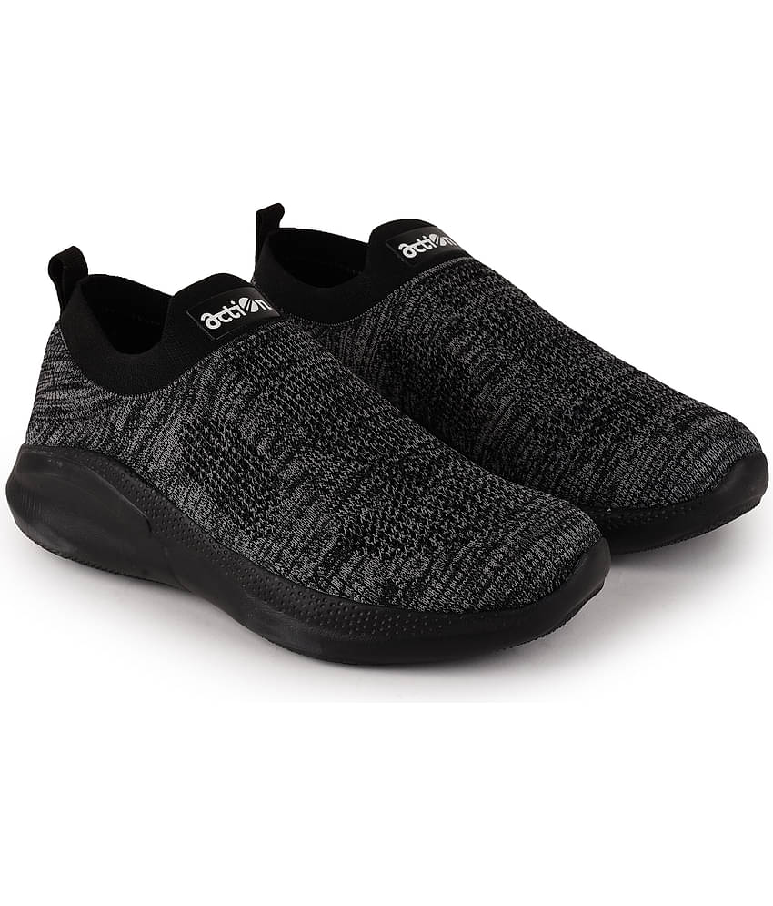 Action Sports Shoes Black Men's Sports Running Shoes