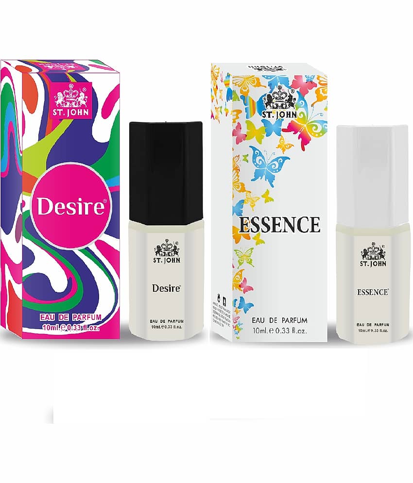 ST.JOHN Cobra Desire & Essence Pocket Perfume For Men 10ml Each (20ml) - Pack of 2