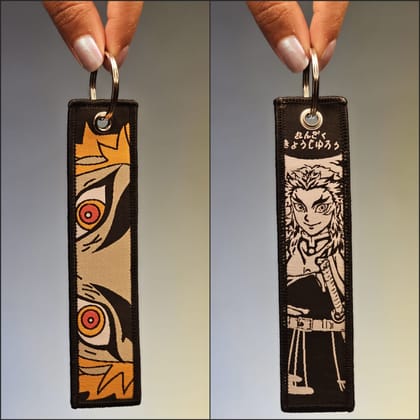 Rengoku (code 2) Flip Side Embroidered Keychain (15 cm)