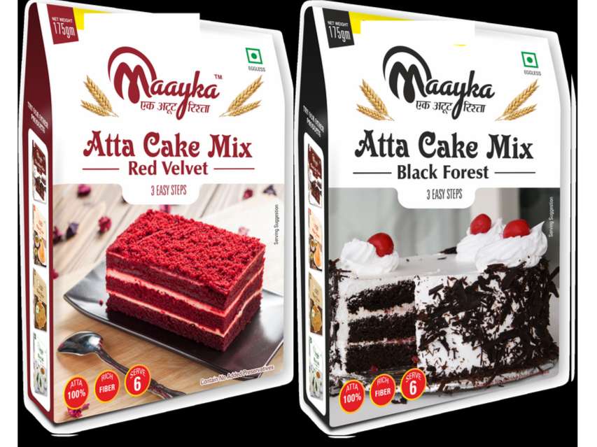 Maayka Atta Black Forest & Red Velvet Cake Mix | Pack Of 2