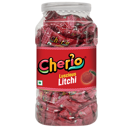 Cherio Candy Jar || Litchi Candy || 205 Pieces || 779 Grams Cherio Candy Jar || Litchi Candy || 205 Pieces || 779 Grams