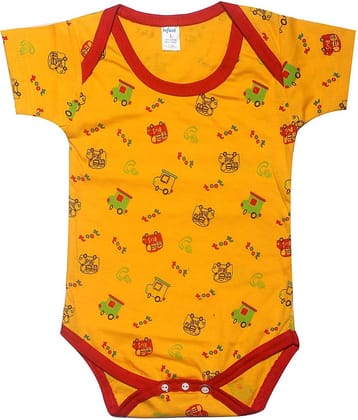 INFANT Pack of 1 Unisex for Baby Cotton Bodysuit ( Red )