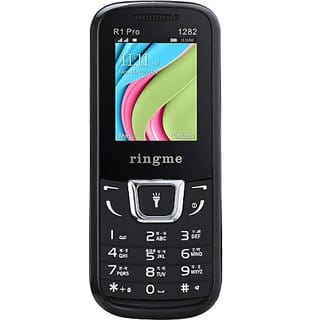 Ringme R1 PRO 1282  (Dual Sim, 1.77 Inch Display, 1000mAh Battery, Black)