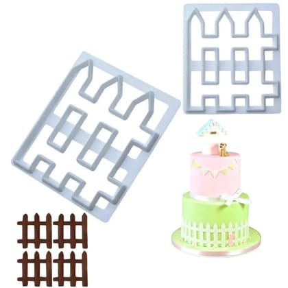 Fence Gate Plunger Cutter Fondant Cookie Biscuit Clay Cutter
