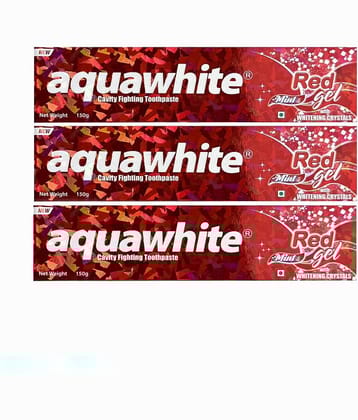 aquawhite Whitening Toothpaste Gel Pack of 3