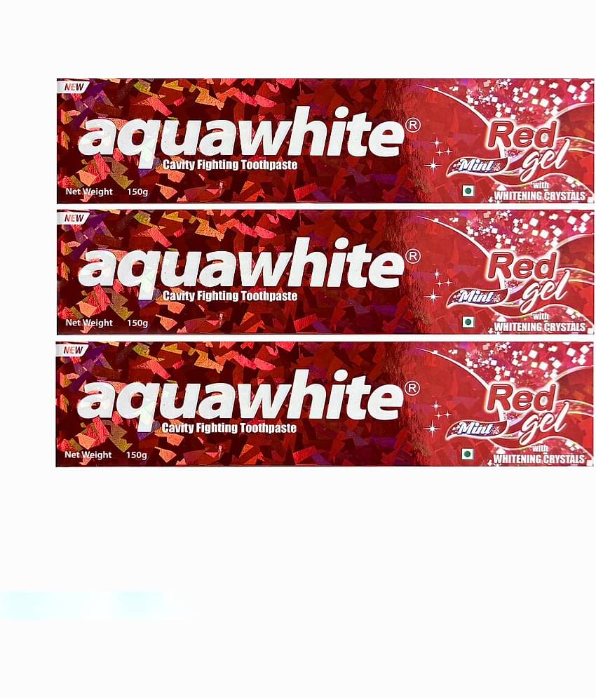 aquawhite Whitening Toothpaste Gel Pack of 3