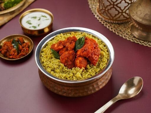Chicken Ghee Roast Donne Biryani