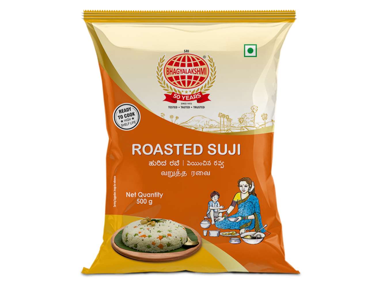 Roasted Suji - 500 Gram
