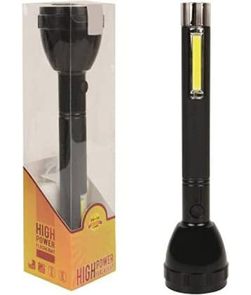 Stylopunk - 8W Rechargeable Flashlight Torch (Pack of 1)