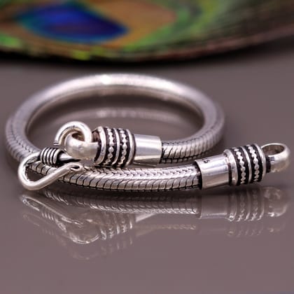 5MM Amazing vintage style snake chain handmade 925 sterling silver bracelet unisex indian tribal gifting jewelry sbr73-7 inches
