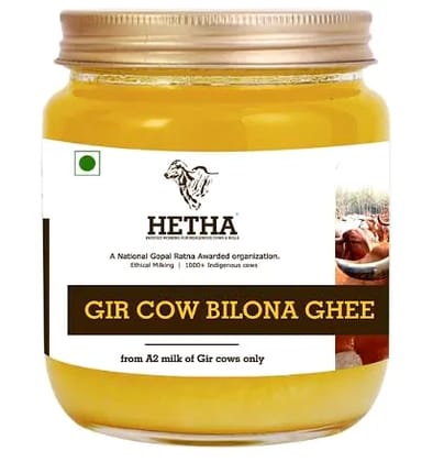 Gir Cow A2 cultured Bilona Ghee / A2 Ghee by HETHA Gir Cow A2 cultured Bilona Ghee / A2 Ghee by HETHA