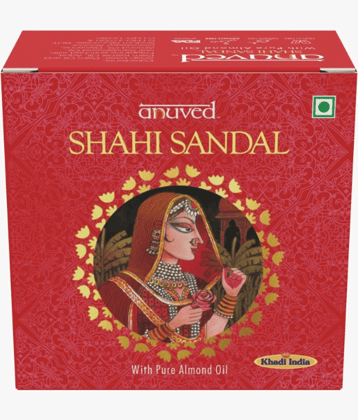 Anuved Beauty pure Sandalwood for Soft & Glowing Skin Bathing Bar for All Skin Type ( Pack of 6 )