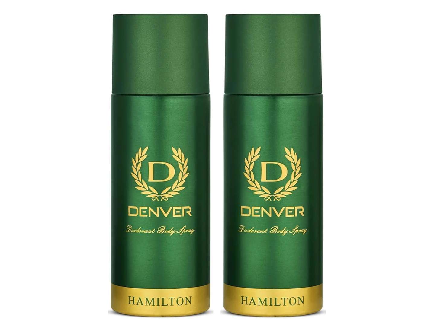 DENVER Hamilton Long Lasting Deodorant Body Spray for Men - 150ml Each (Pack of 2)