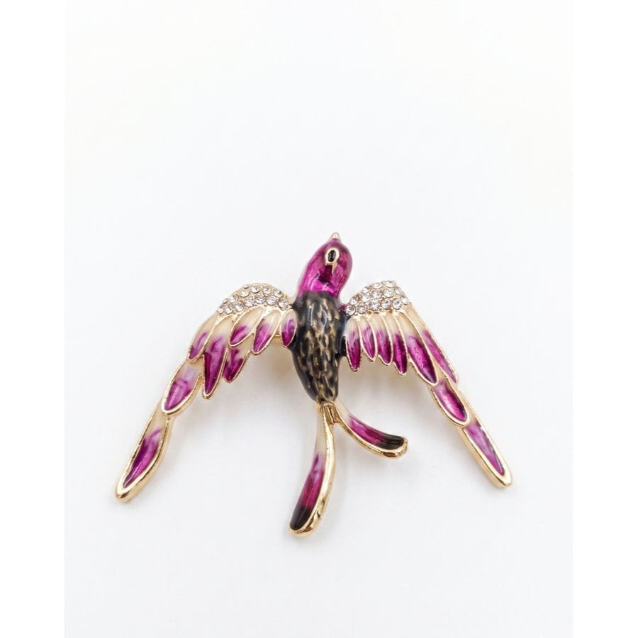 Brooch Enamelled Bird