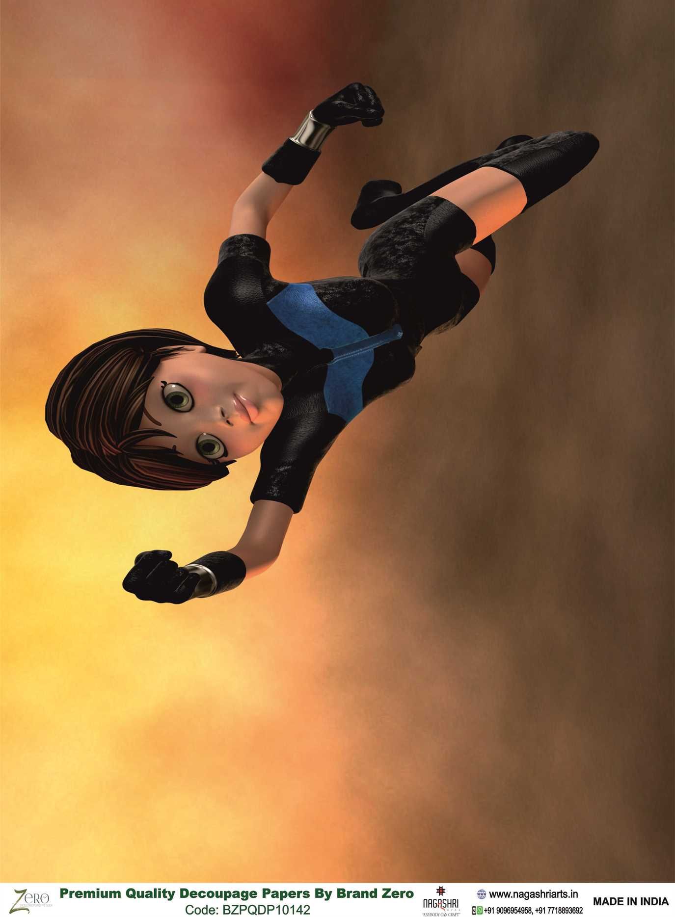 Brand Zero Premium Quality Decoupage Paper Pack of Two - Design Code: BZPQDP10142