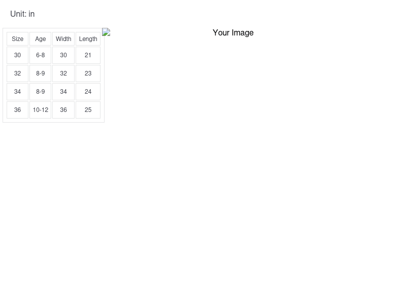 Size Guide Size Guide