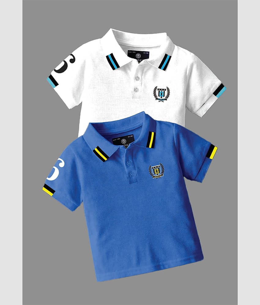 CODEZ Pack of 2 Boys Cotton Blend Polo T-Shirt ( Multicolor 4 )
