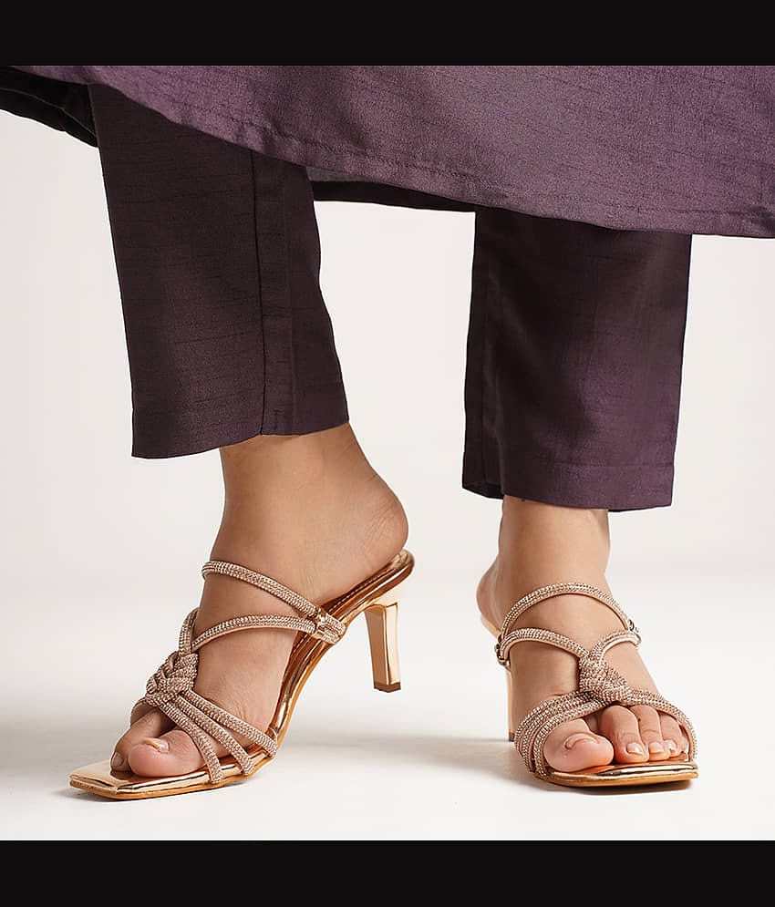 JM Looks Pink Women's Slip On Heels