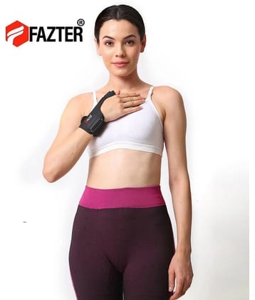 FAZTER Thumb Spica Splint Support Thumb Support Sports Injuries Stabilizer Splints Splints (Black)