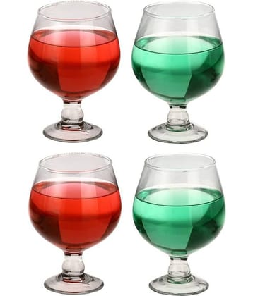 Somil Wine  Glasses Set,  300 ML - (Pack Of 4)