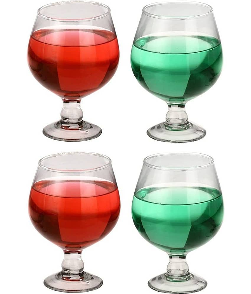Somil Wine  Glasses Set,  300 ML - (Pack Of 4)