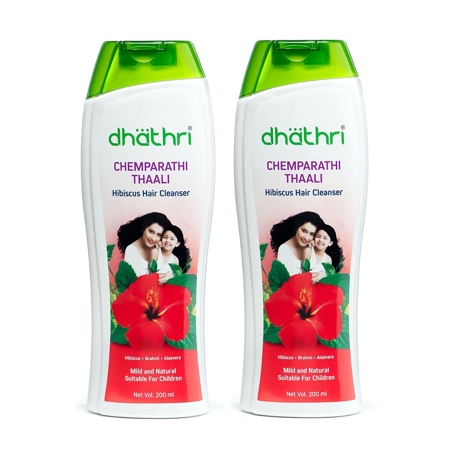 Dhathri Chemparathi Thaali To Cleanse Hair & Scalp, Natural Hair Shampoo For Soft And Shiny Hair & All Hair Types, 200Ml (Pack Of 2)