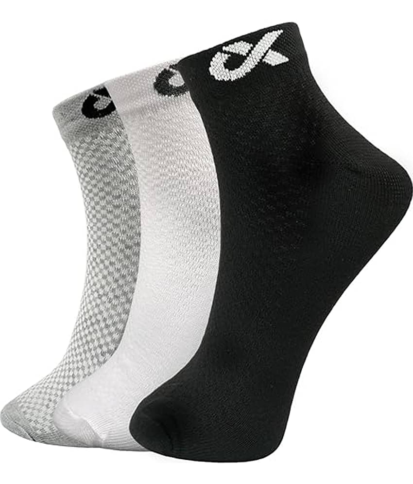 XJARVIS Pack of 3 Men's Cotton Blend Ankle Length Socks ( Multicolor )
