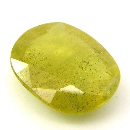 Certified 3.35Ct Natural Yellow Sapphire (Pukhraj) Oval Cut Gemstone
