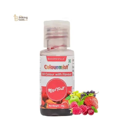 Colourmist Red Oil Colour With Mixed Fruit Flavour - 30g