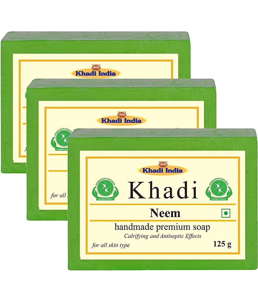 Premium Khadi Neem Soap 375 g Pack of 3