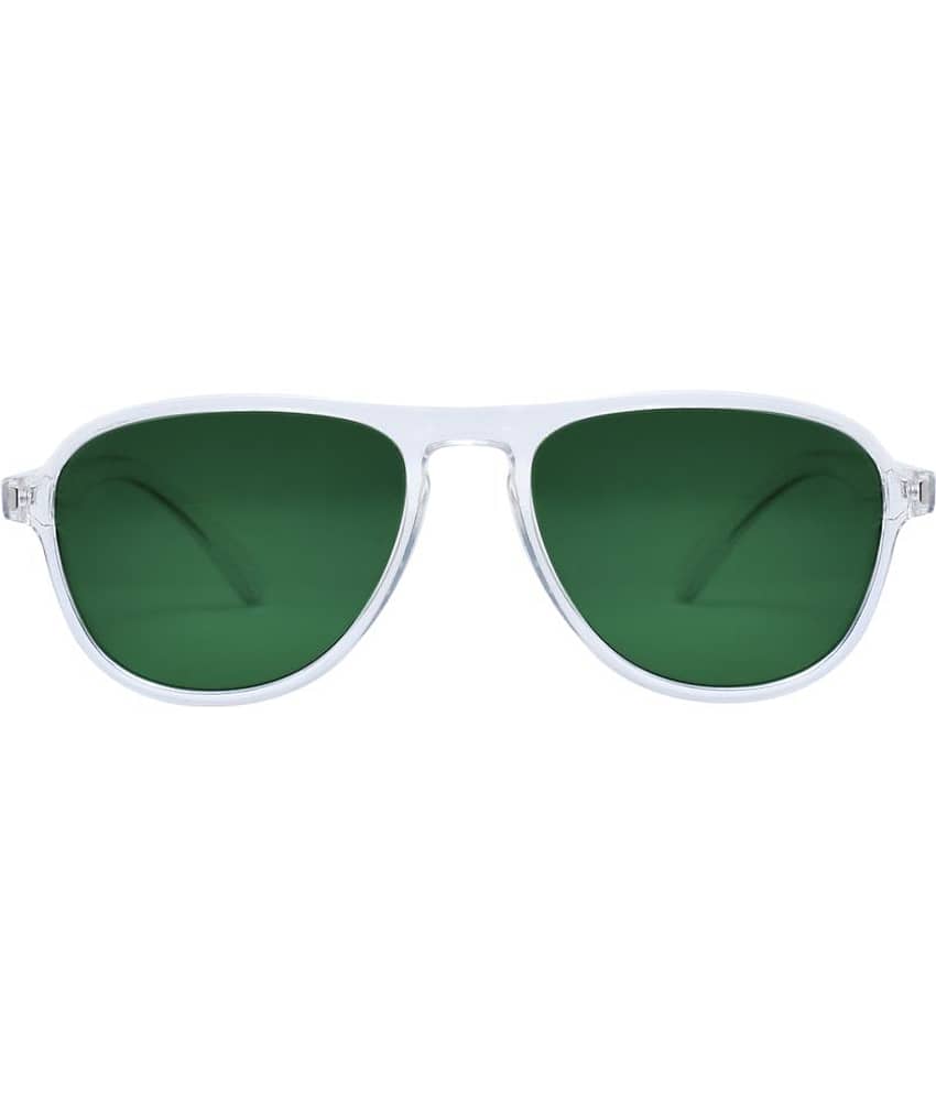 Peter Jones - White Pilot Sunglasses ( Pack of 1 )