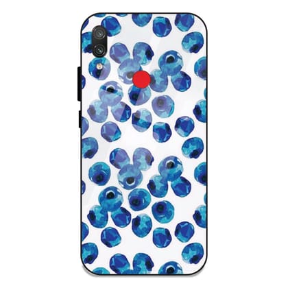Blueberries - Glass Case For Redmi Models-Redmi Note 7