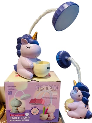 Little Station Unicorn LED Study Table Lamp, Desk/Table/Floor/Night/Reading/Bedside (PINK)