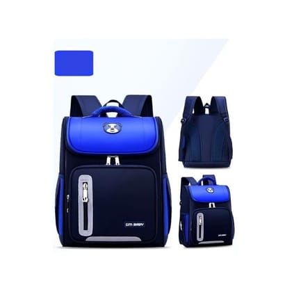 School Bag for kids with Cute Bear Design Ideal for 5-12 Years Boys & Girls School Bag for boys & Girls Blue