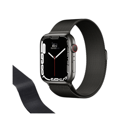 Premium Magnetic Milanese Loop By iSeriesHub Compatible For iWatch-38-40-41-42MM / Black