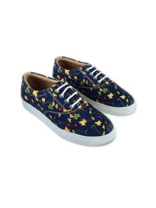 Women Ladybug Printed Lightweight Canvas Sneakers