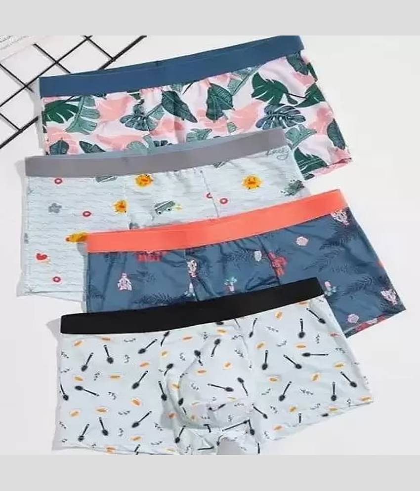 Cavenders Pack of 3 Nylon Trunks For Men's ( Multicolor )