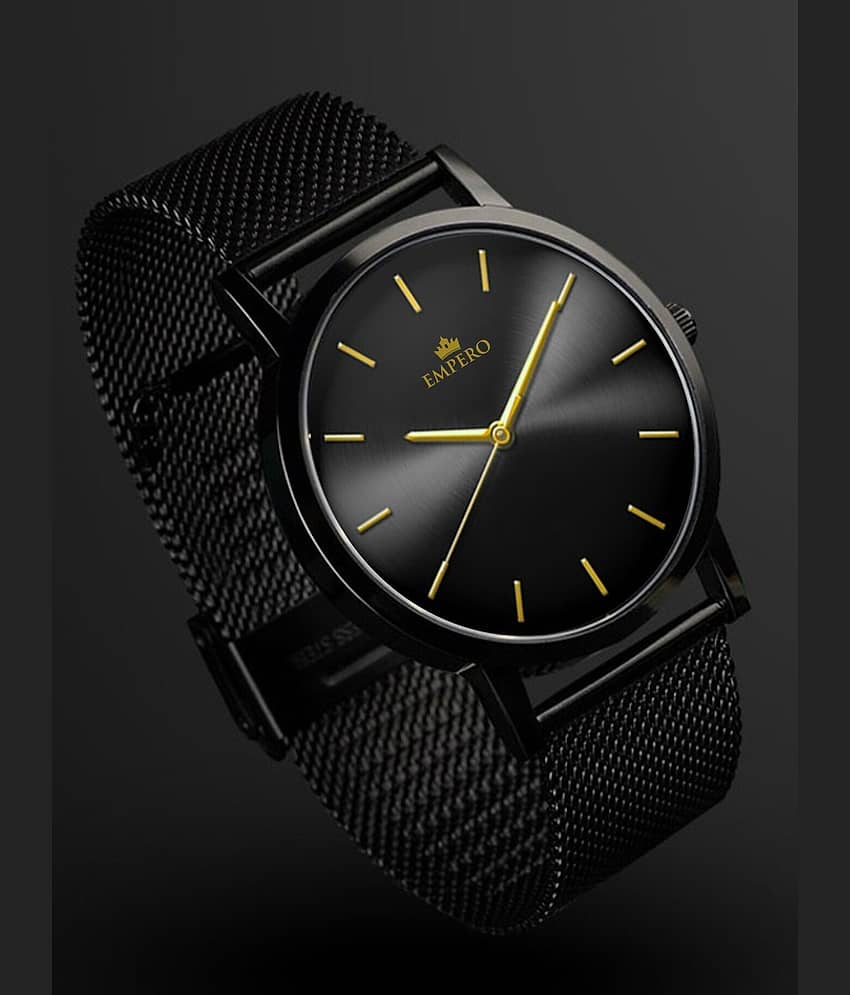 EMPERO Black Stainless Steel Analog Men's Watch