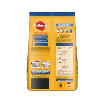 Pedigree Chicken &amp; Vegetables Adult Dry Dog Food 2.8kg