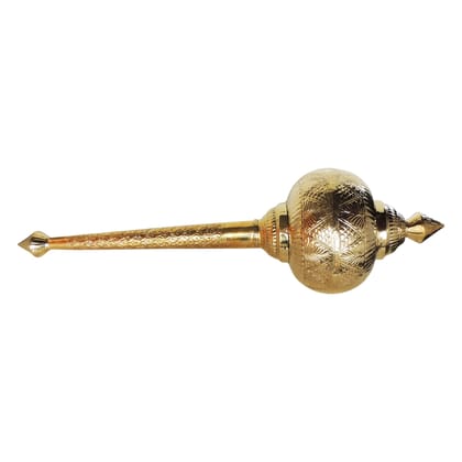 Brass Hanuman Mace, Gada No. 11 � Traditional Hanuman Ji Mace, Length : 42 Inch (ZMAS531 K)