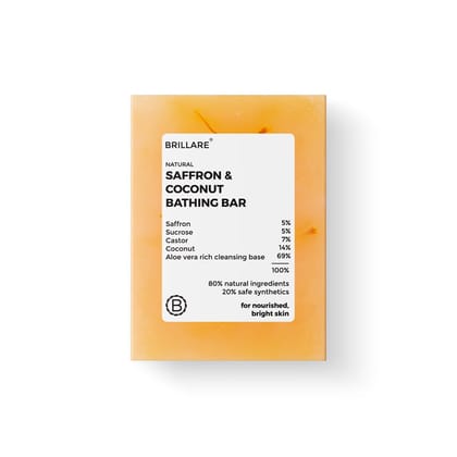 Saffron & Coconut Bathing Bar Saffron & Coconut Bathing Bar - Default Title